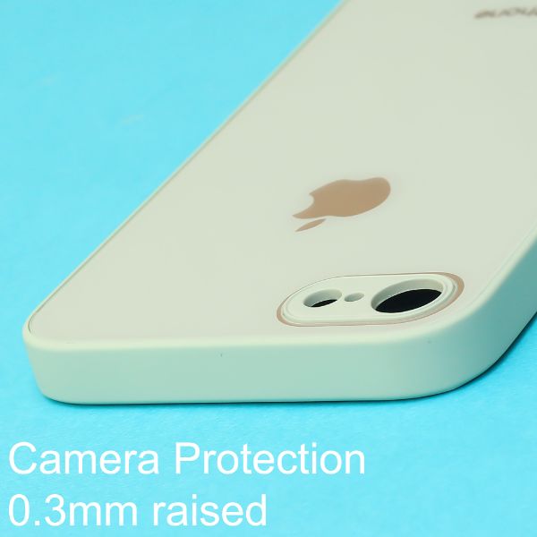 Sea Green camera Safe mirror case for Apple Iphone 8