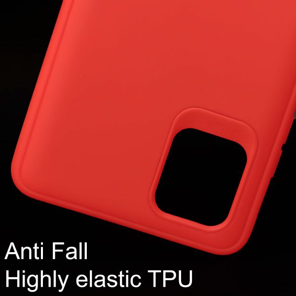 Red Silicone Case for Samsung Note 10 Lite