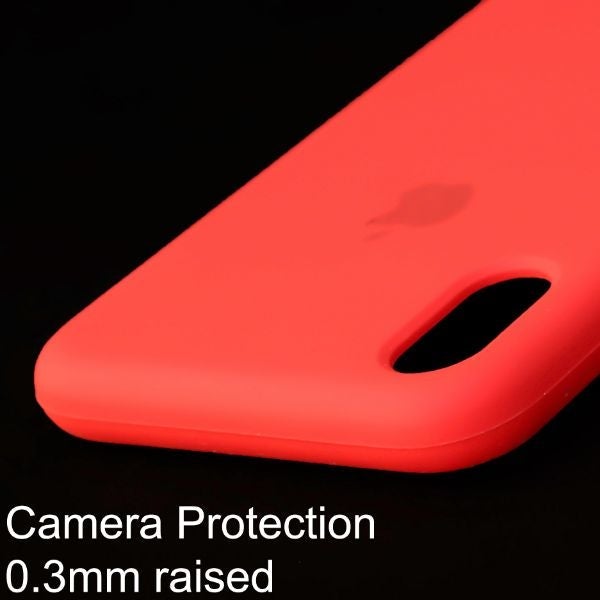 Red Original Silicone case for Apple iphone Xs Max