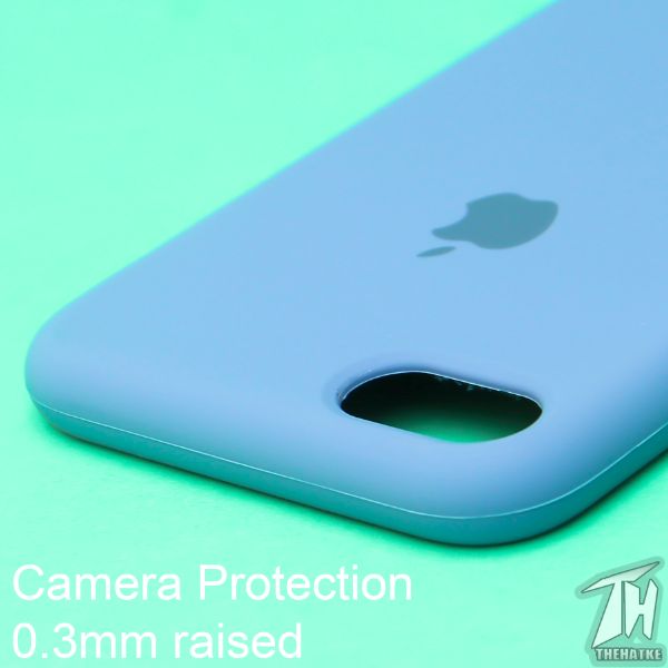Blue Original Silicone case for Apple iphone 8