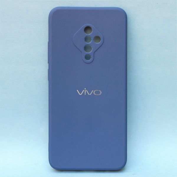 Dark Blue Candy Silicone Case for Vivo S1 pro