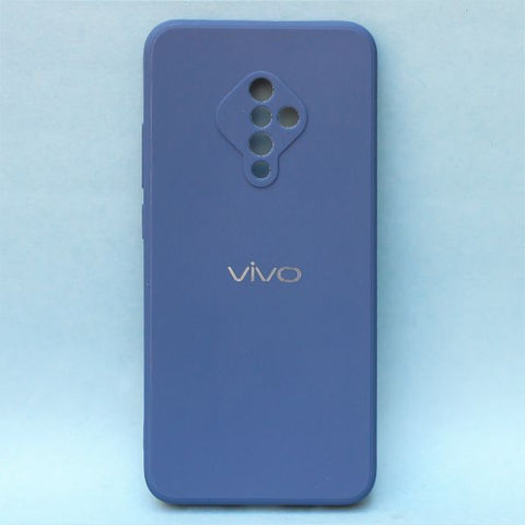 Dark Blue Candy Silicone Case for Vivo S1 pro