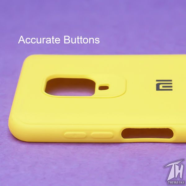 Yellow Silicone Case for Redmi Note 9 Pro Max