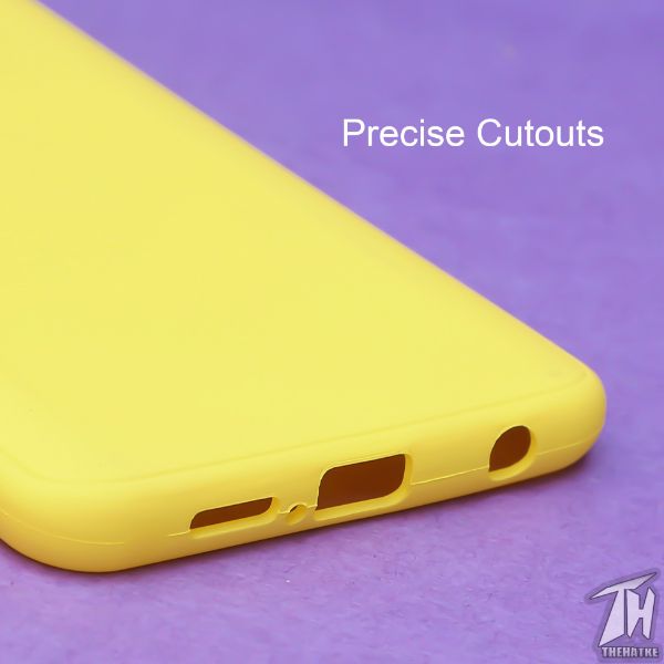 Yellow Silicone Case for Poco M2 Pro