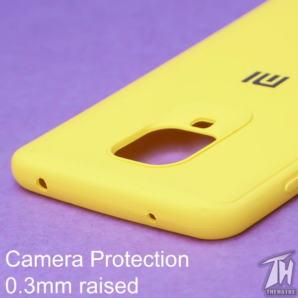 Yellow Silicone Case for Redmi Note 9 Pro
