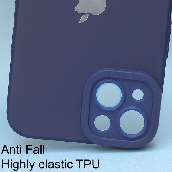 Dark Blue Spazy Silicone Case for Apple Iphone 14
