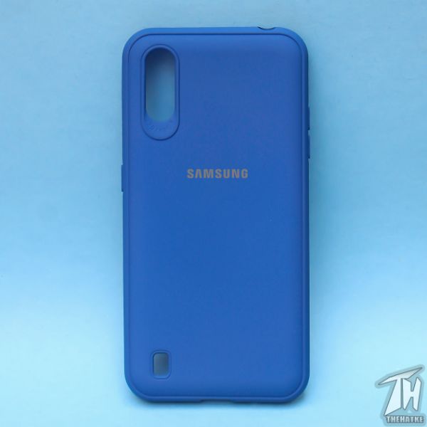 Dark Blue Silicone Case for Samsung A01