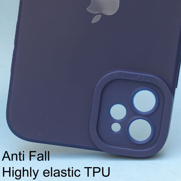 Dark Blue Spazy Silicone Case for Apple Iphone 11