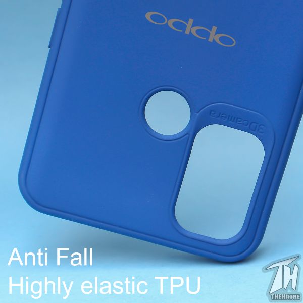 Dark Blue Silicone Case for Oppo A53