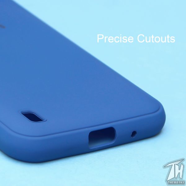 Dark Blue Silicone Case for Samsung A01