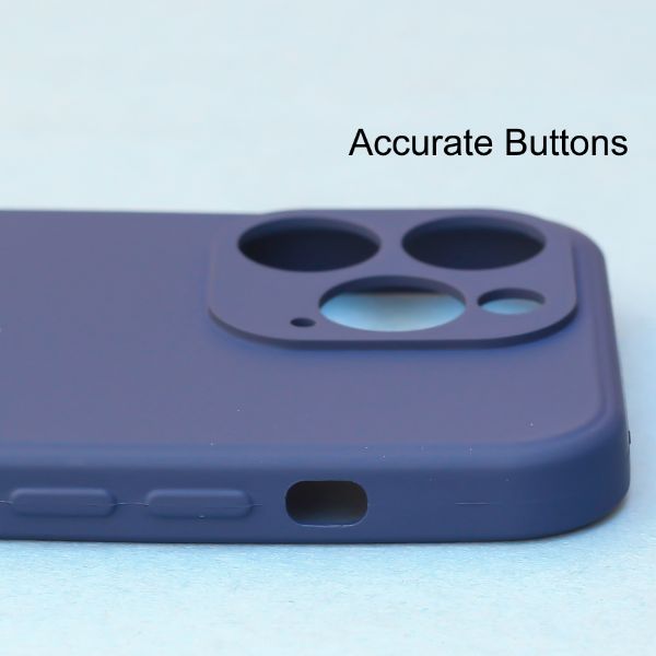 Dark Blue Candy Silicone Case for Apple Iphone 14 Pro