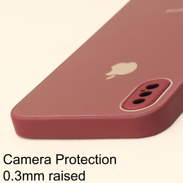 Mehroon camera Safe mirror case for Apple Iphone X/Xs