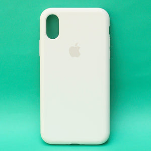 White Original Silicone case for Apple iPhone XS Max