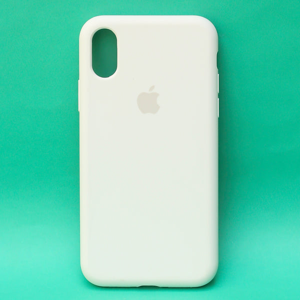 White Original Silicone case for Apple iPhone XR