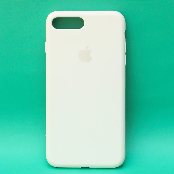 White Original Silicone case for Apple iphone 7 Plus