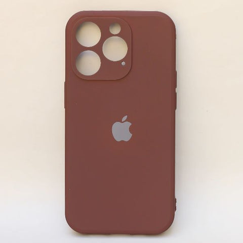 Dark Brown Candy Silicone Case for Apple Iphone 14 Pro