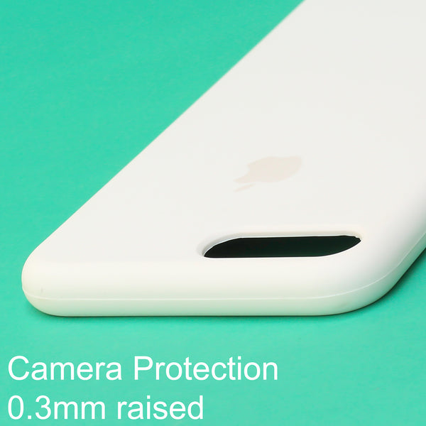 White Original Silicone case for Apple iphone 7 Plus