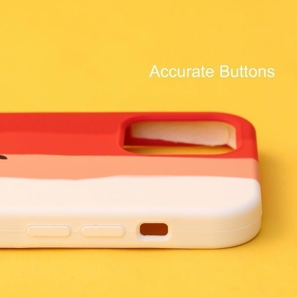 Claret Rainbow Silicone Case for Apple iphone 12 Pro Max
