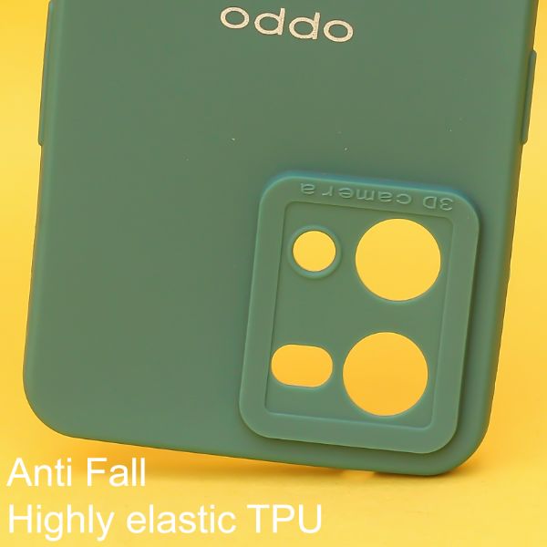 Dark Green Spazy Silicone Case for Oppo F21 Pro 4g