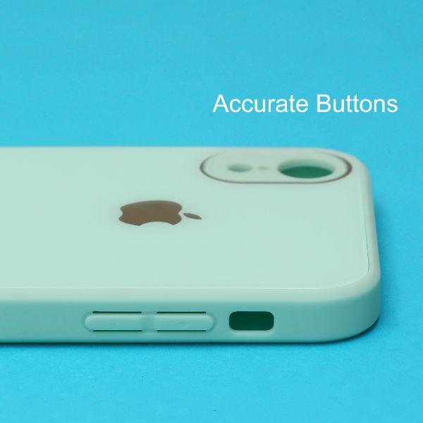 Sea Green camera Safe mirror case for Apple Iphone XR