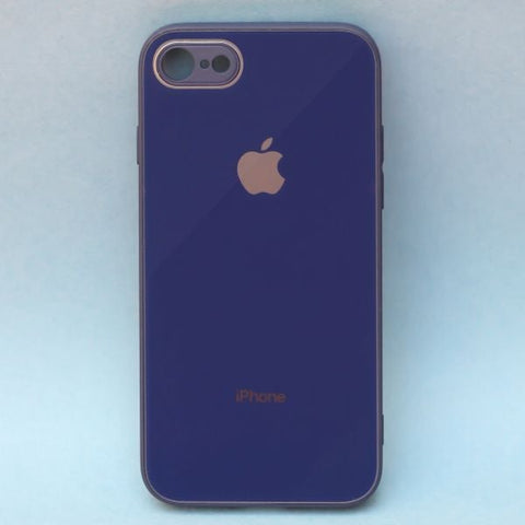 Dark Blue camera Safe mirror case for Apple Iphone 6/6s