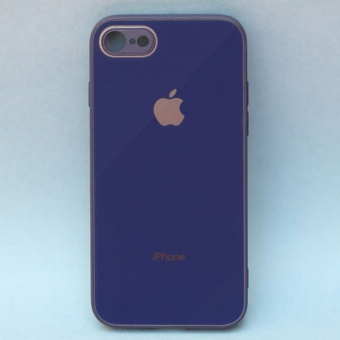 Dark Blue camera Safe mirror case for Apple Iphone SE 2