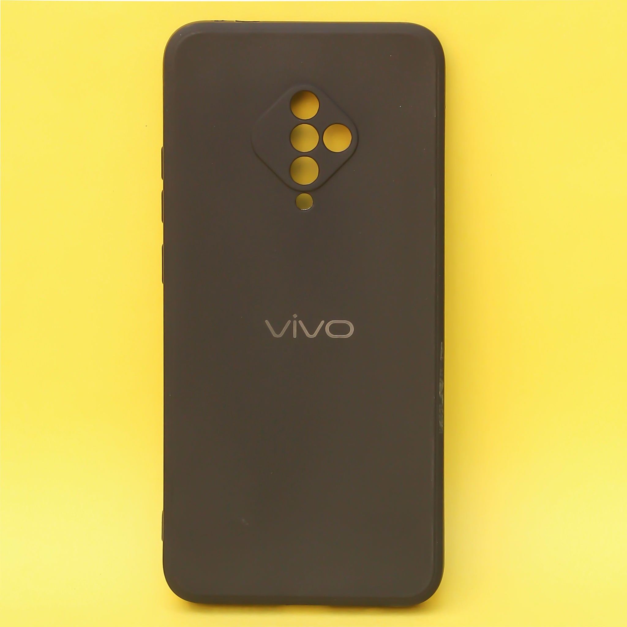 Black Candy silicone Case for Vivo S1 Pro