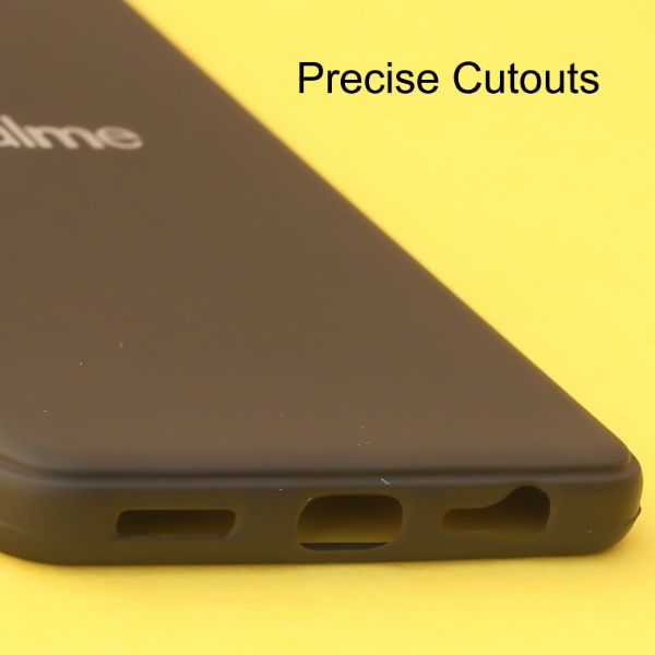 Black Silicone  case for Realme 8