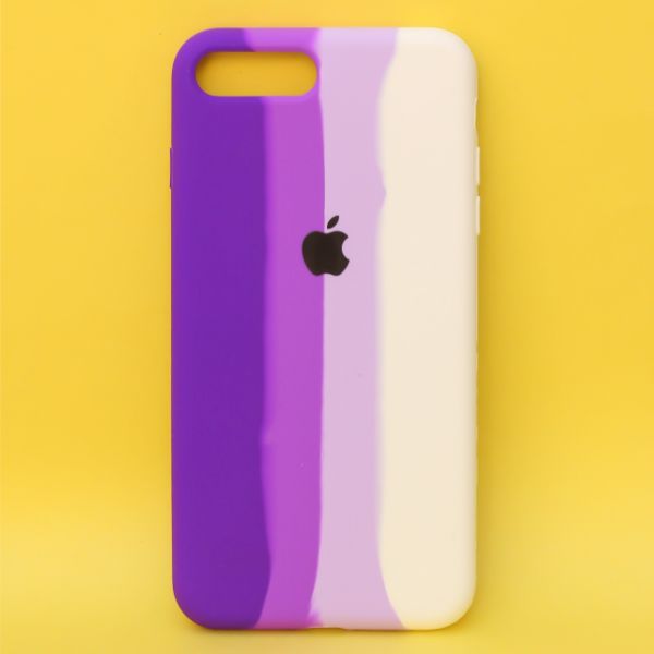 Orchid Rainbow Silicone Case for Apple iphone 8 Plus