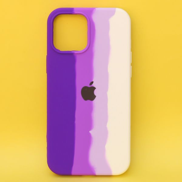 Orchid Rainbow Silicone Case for Apple iphone 12 Pro Max