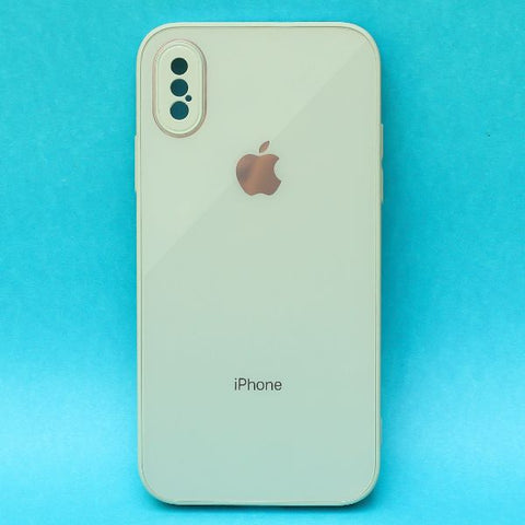 Sea Green camera Safe mirror case for Apple Iphone Xs Max