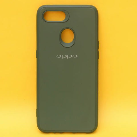 Dark Green Silicone Case for Oppo F9 pro