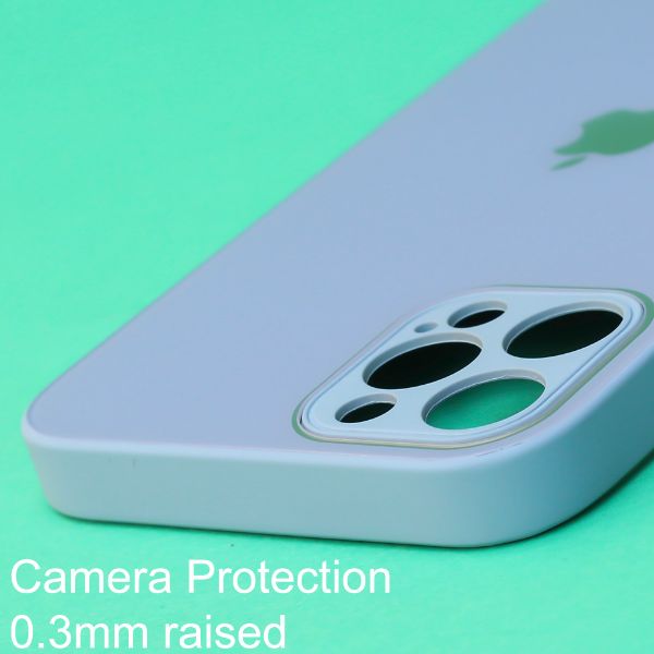 Blue camera Safe mirror case for Apple Iphone 12 Pro