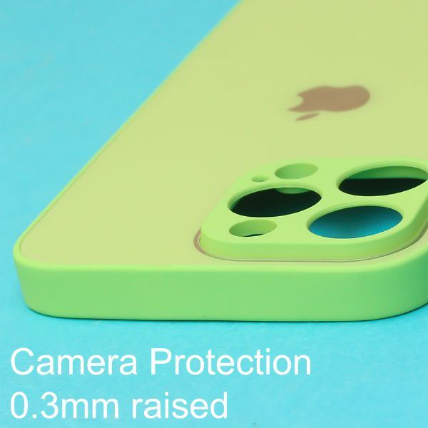 Light green camera Safe mirror case for Apple Iphone 14 Pro Max