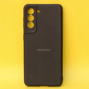 Black Silicone Case for Samsung S21 Plus