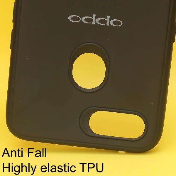 Black Silicone Case for Oppo F9 Pro