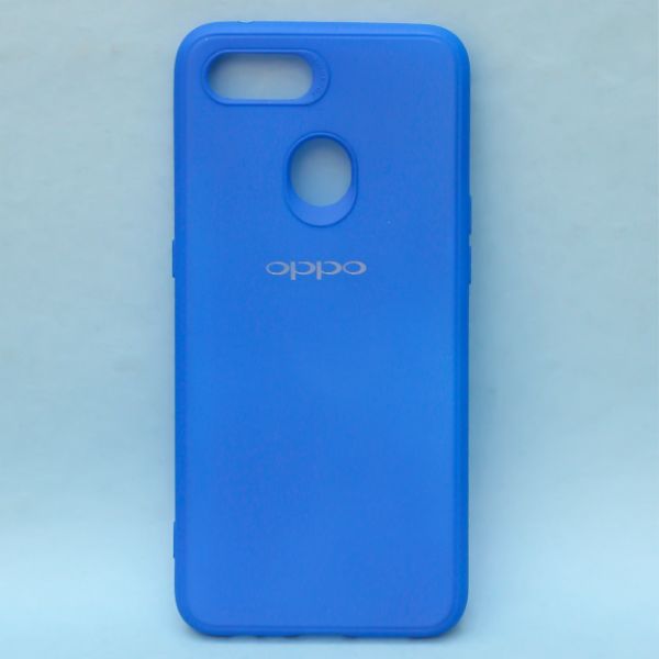 Dark Blue Silicone Case for Oppo F9 Pro