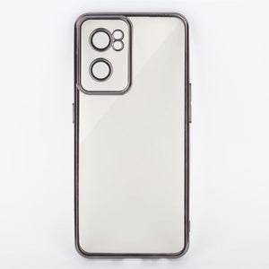Grey Chrome Transparent Case for Oneplus Nord CE 2