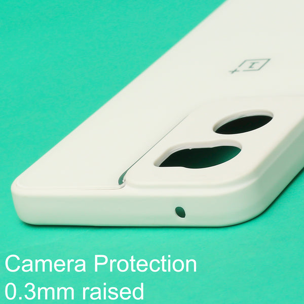 White camera Safe mirror case for Oneplus Nord CE 2
