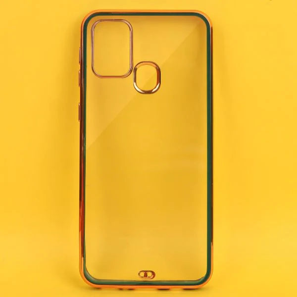 Dark Green Electroplated Transparent Case for Samsung M30s