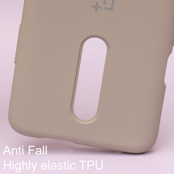 Brown Original Silicone case for Oneplus 7 Pro