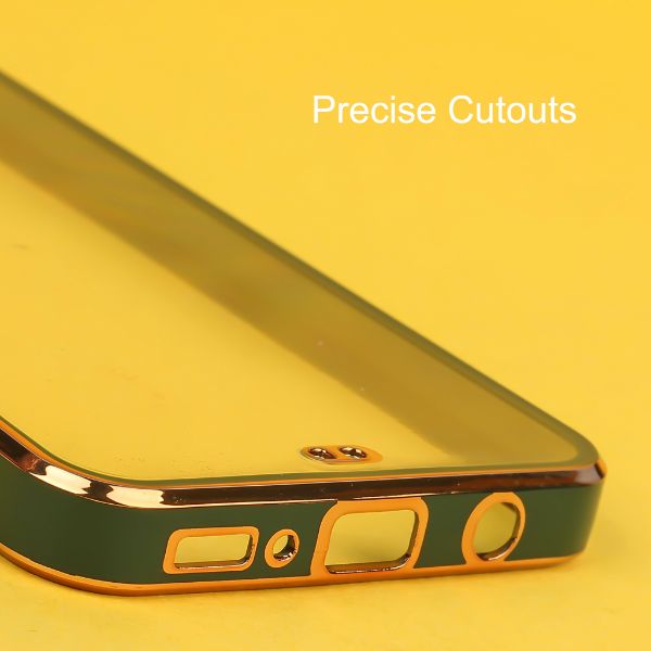 Dark Green Electroplated Transparent Case for Samsung M31