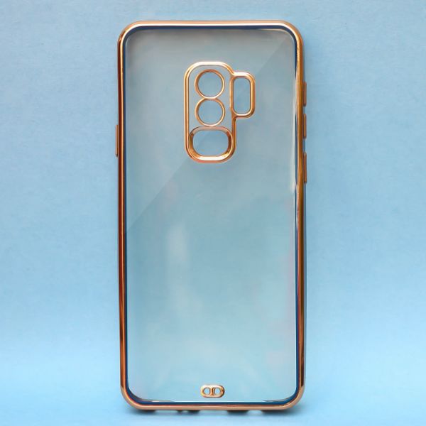 Blue Electroplated Transparent Case for Samsung S9 Plus