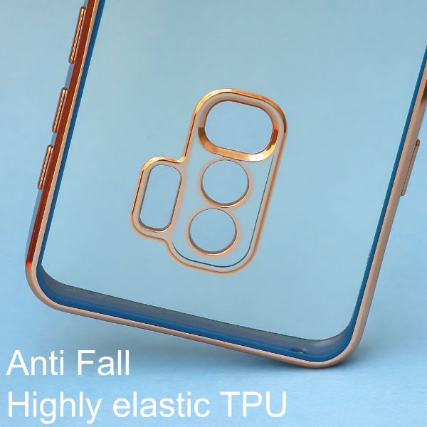 Blue Electroplated Transparent Case for Samsung S9 Plus