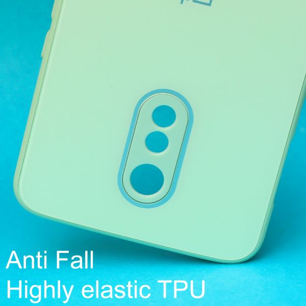 Light Green camera Safe mirror case for Oneplus 6t