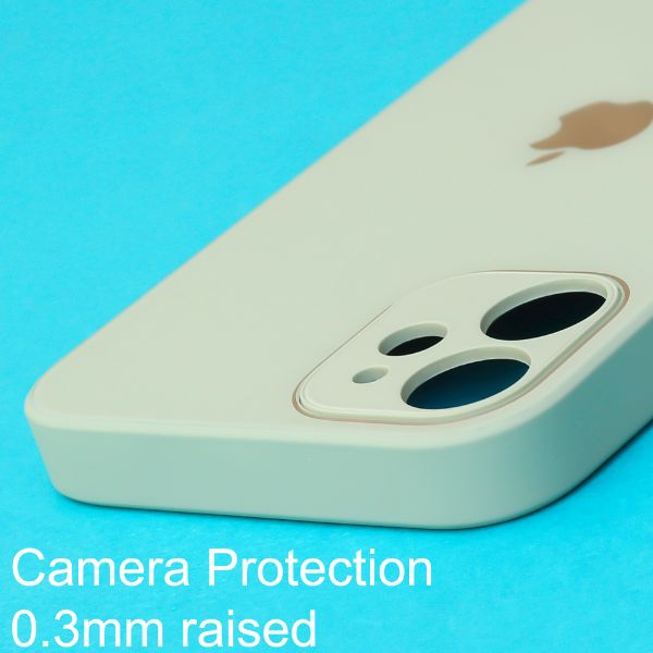 Sea Green camera Safe mirror case for Apple Iphone 11