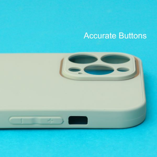 Sea Green camera Safe mirror case for Apple Iphone 14 Pro Max