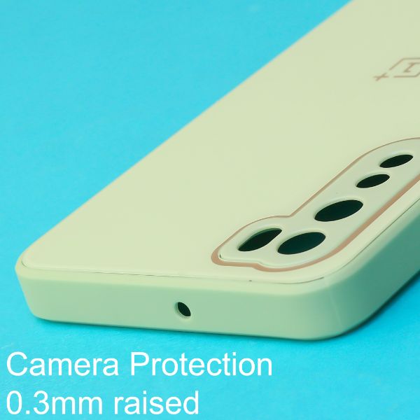 Light Green camera Safe mirror case for Oneplus Nord