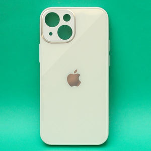 White camera Safe mirror case for Apple Iphone 14 Plus