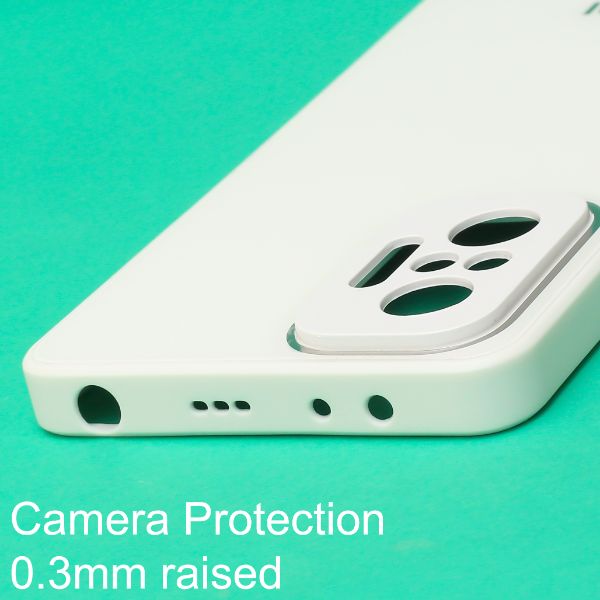 White camera Safe mirror case for Redmi Note 10 pro Max
